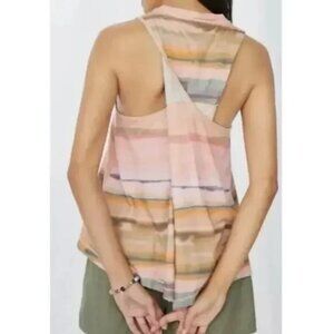 Pilcro Anthropologie NWT Sunset Dyed Motif Twist‎ Back Tank Top Small Petite